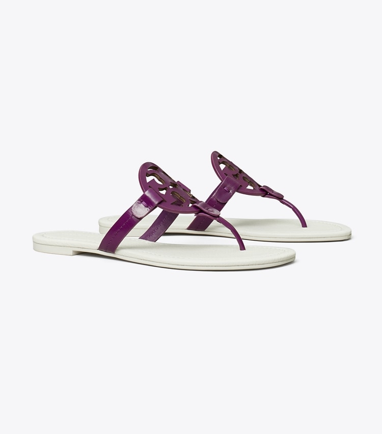 Tory Burch designer sandals Miller Sandal in VIOLET WAVE / BLANC angle