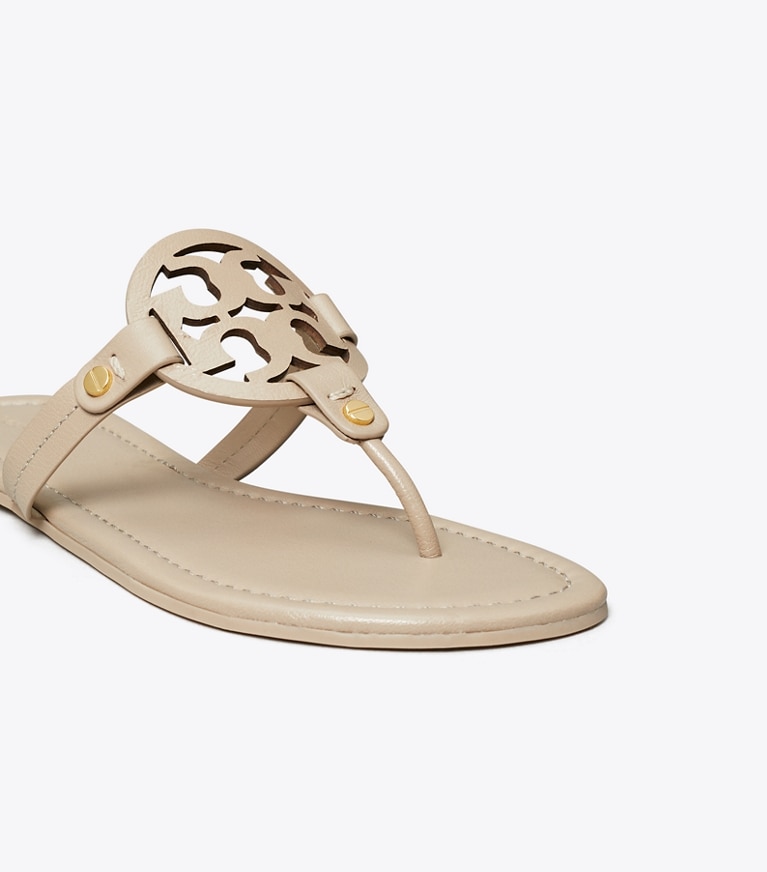 Tory Burch designer sandals Miller Sandal in OYSTER angle