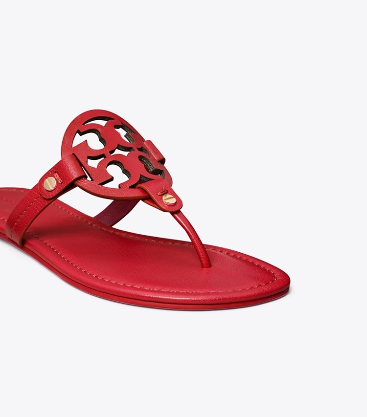 Tory Burch designer sandals Miller Sandal in TORY RED detail