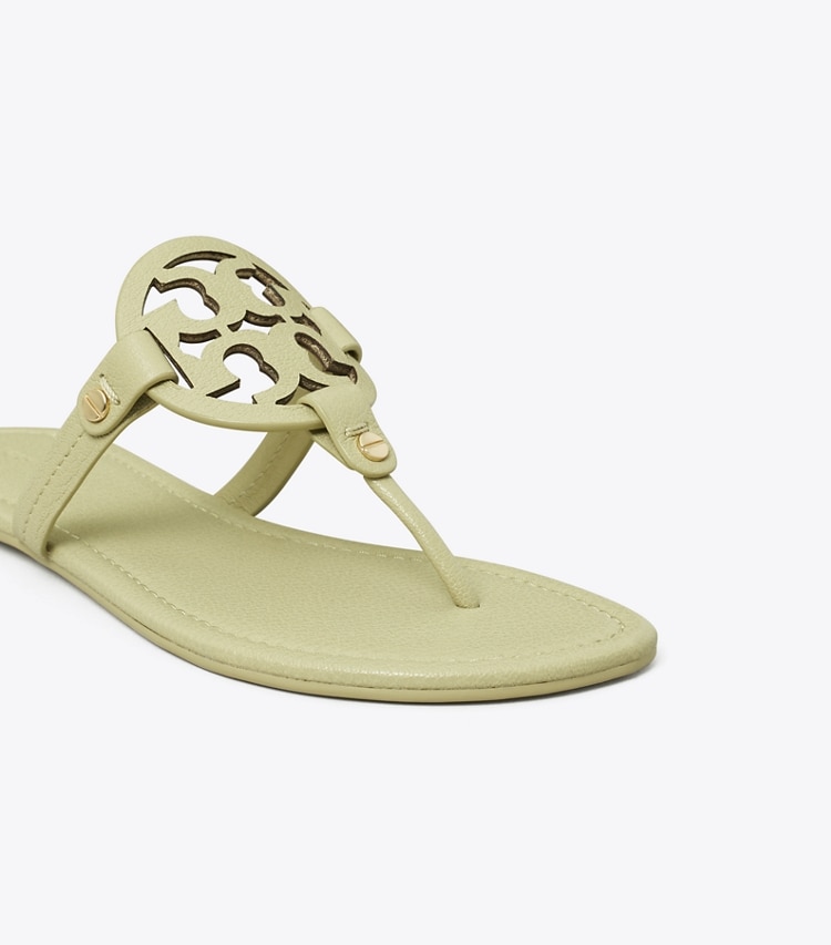 Tory Burch designer sandals Miller Sandal in OLIVE SPRIG detail