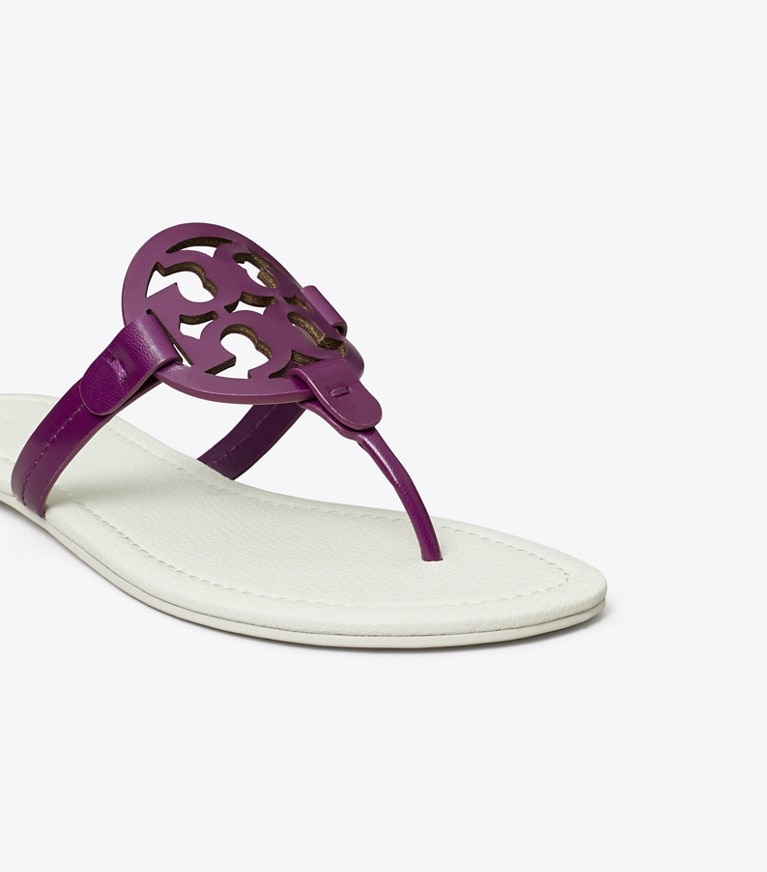 Tory Burch designer sandals Miller Sandal in VIOLET WAVE / BLANC angle