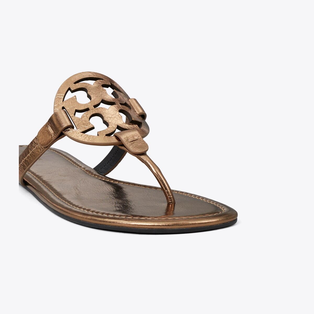 Miller Sandal in metallic brown | Tory Burch