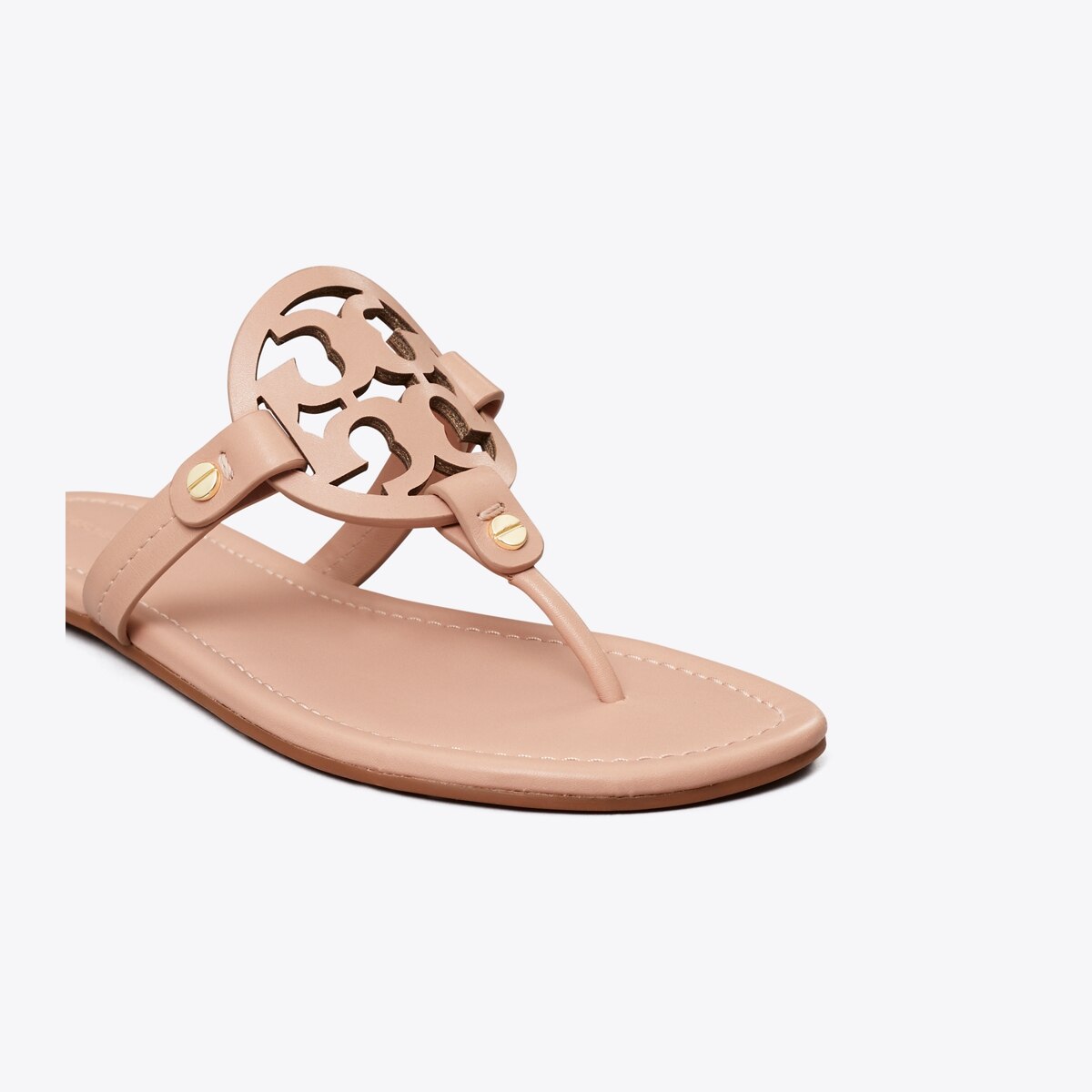 Grey tory burch miller sandals best sale