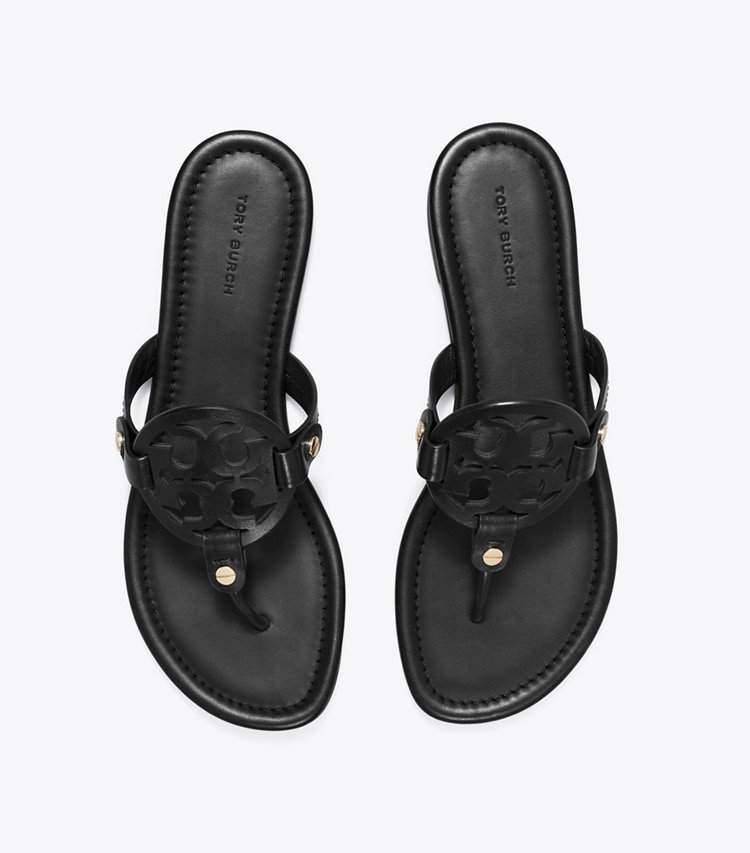 Tory Burch designer サンダル ミラー サンダル in Perfect Black オーバーヘッド
