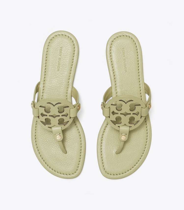 Tory Burch designer sandals Miller Sandal in OLIVE SPRIG overhead