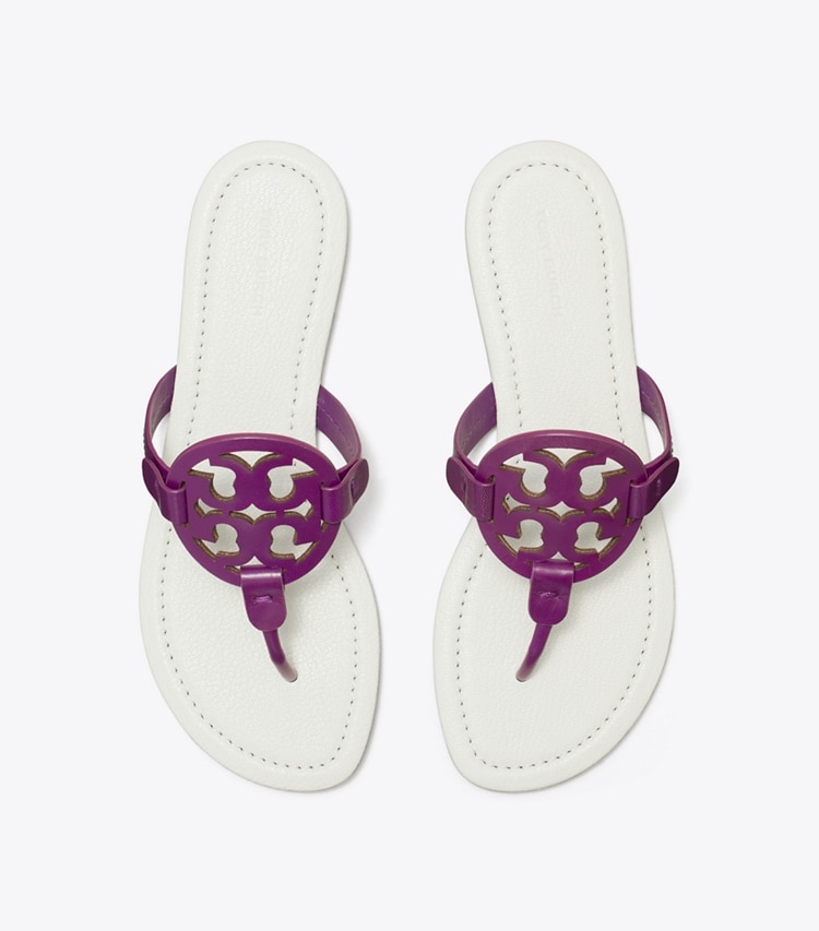 Tory Burch designer sandals Miller Sandal in VIOLET WAVE / BLANC overhead