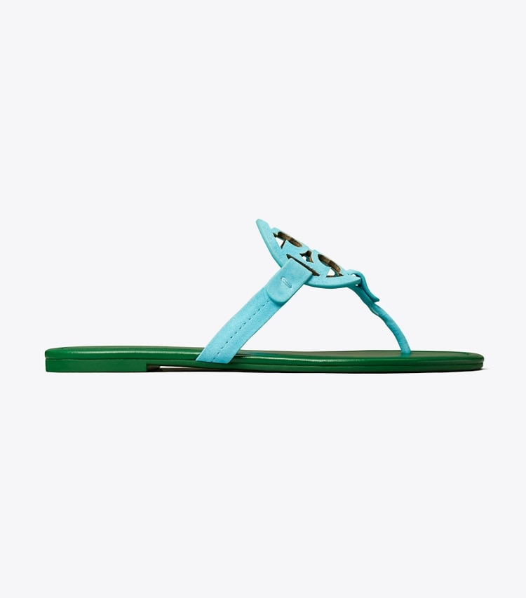 Tory Burch designer sandals Miller Sandal in SKYLIGHT / SPRING FOREST side