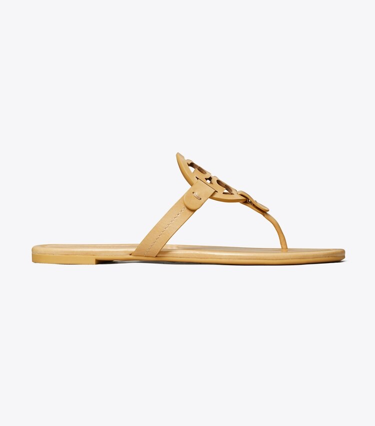 Tory Burch designer sandals Miller Sandal in HONEYCOMB TAN side