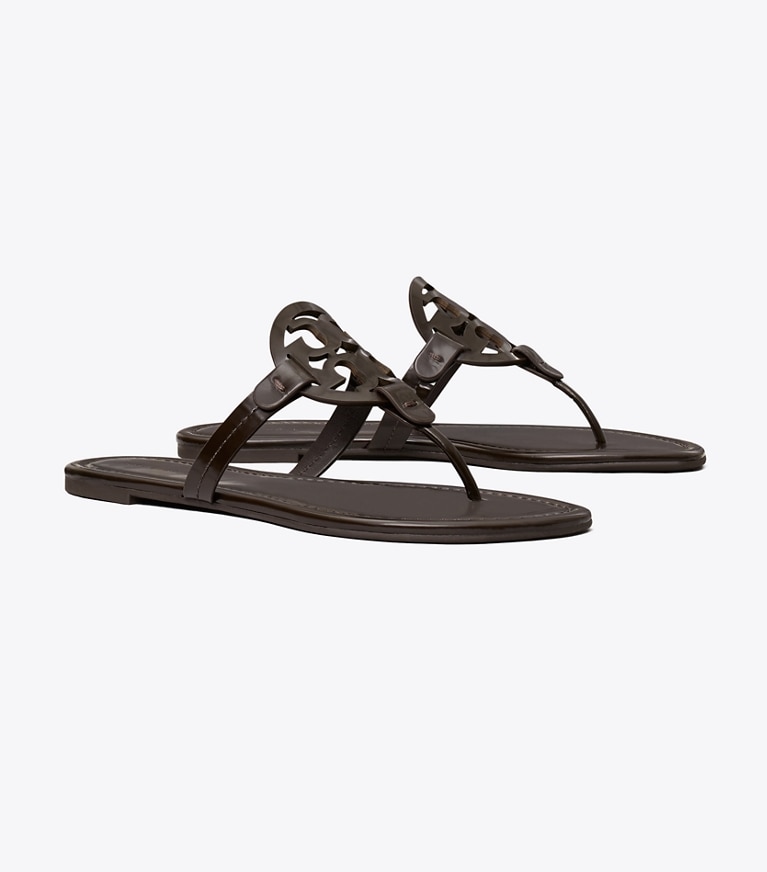 Tory Burch designer sandalen Miller Sandale in COCOA angle