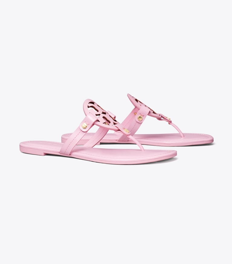Tory Burch designer sandalen Miller Sandale aus Lackleder in Petunia angle
