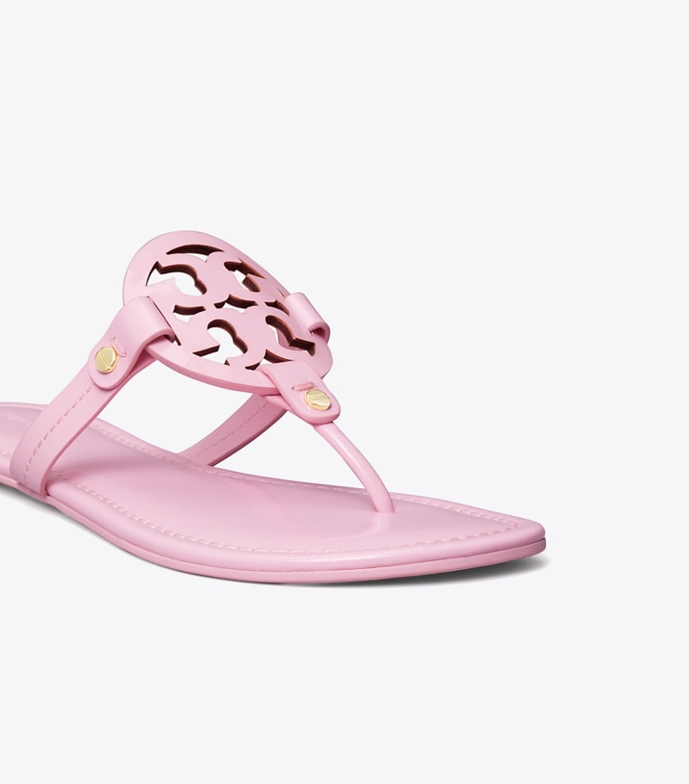 Tory Burch designer sandalen Miller Sandale aus Lackleder in Petunia angle
