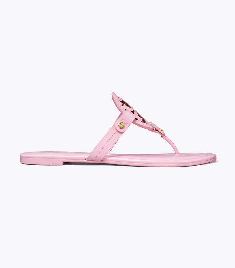 Tory Burch designer sandalen Miller Sandale aus Lackleder in Petunia side