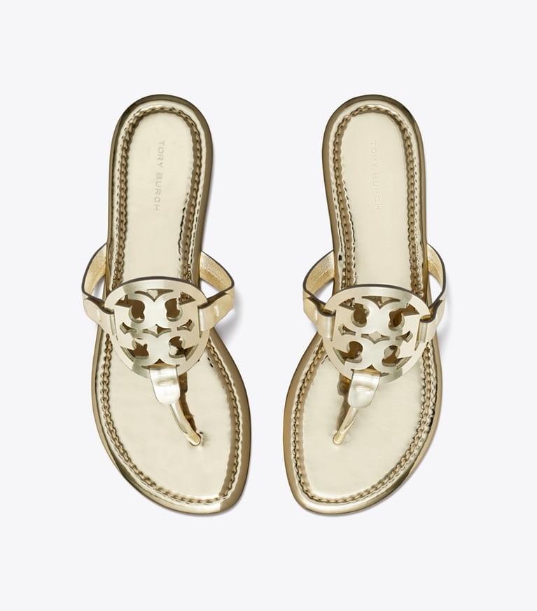 Tory Burch designer sandalen Miller Sandale in Metallic in GOLD angle