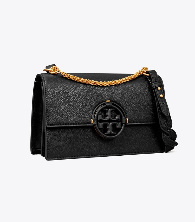 Tory Burch Women's Miller Flap Shoulder Handbag - Black 