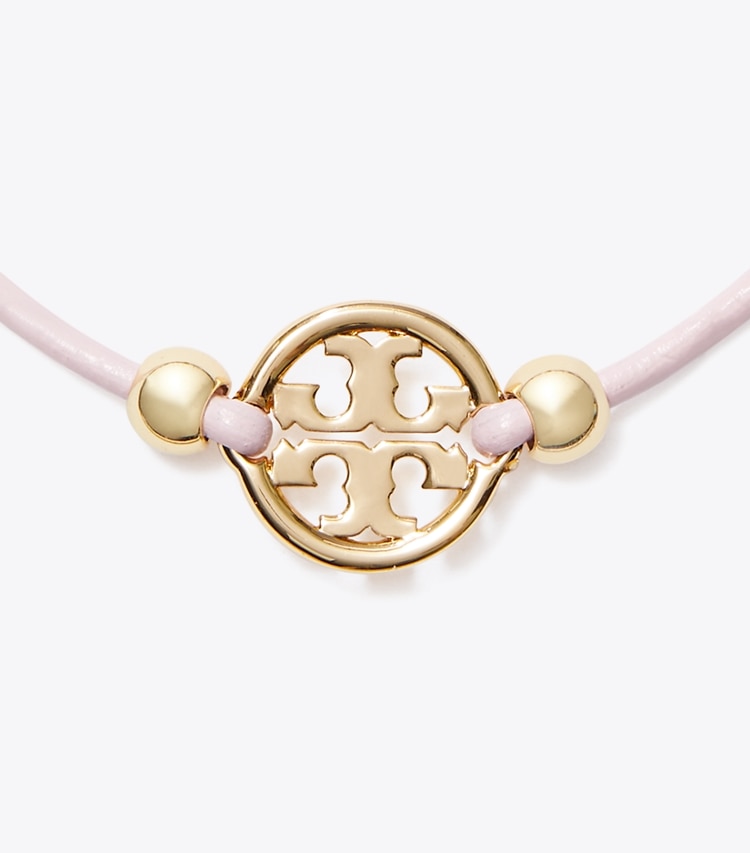 Tory Burch designer ブレスレット ミラー スライダー ブレスレット in Tory Gold / Pink ディテール