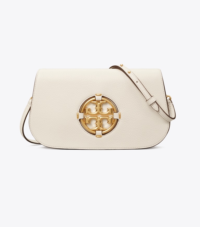 Tory Burch designer clutches Miller Small Convertible Shoulder Bag in NEW IVORY angle