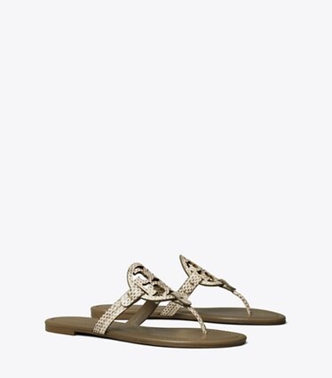 Gray Sandals Tory Burch