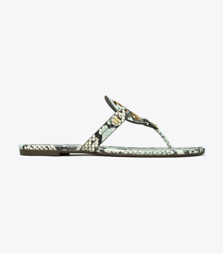 Miller Snake-Embossed Leather Sandal: Women's Designer Sandals | Tory Burch