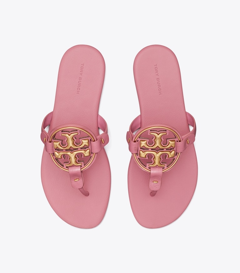 Light pink tory burch sandals hotsell