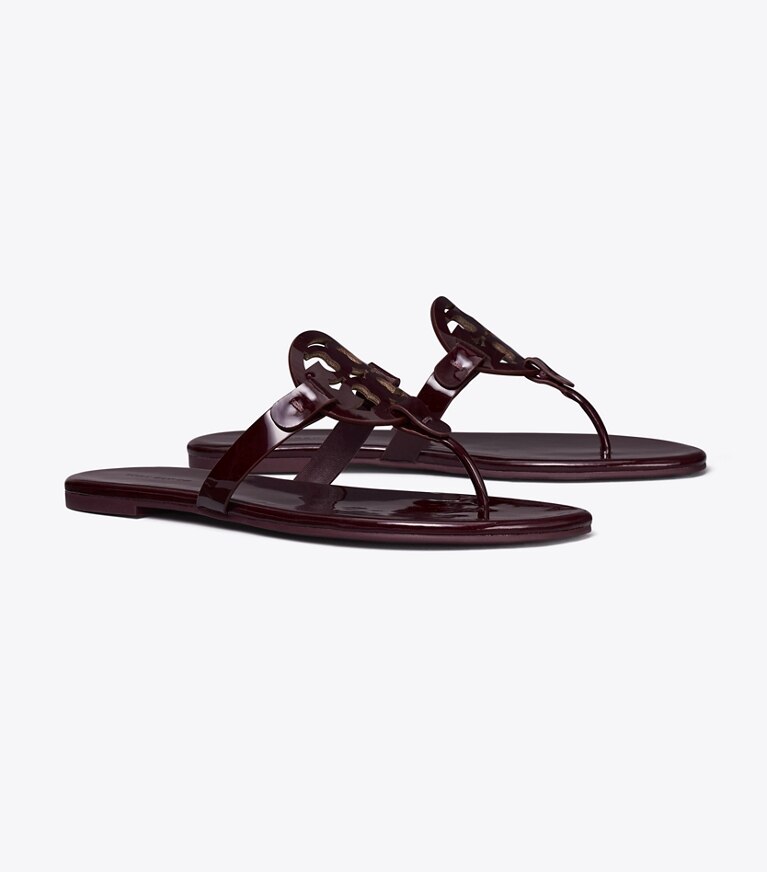 Patent leather clearance tory burch sandals