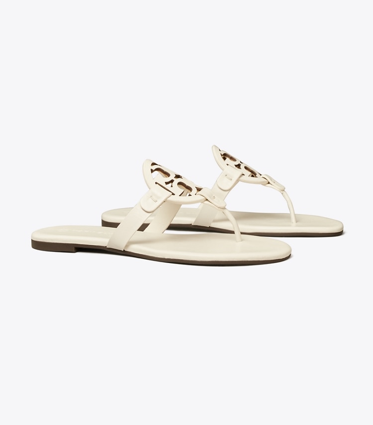 Tory Burch designer sandals Miller Soft Sandal, Narrow in NEW IVORY angle