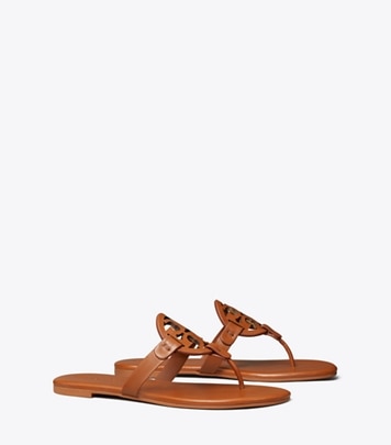 Tory Burch designer sandals Miller Soft Sandal, Narrow in BOURBON MIELE angle
