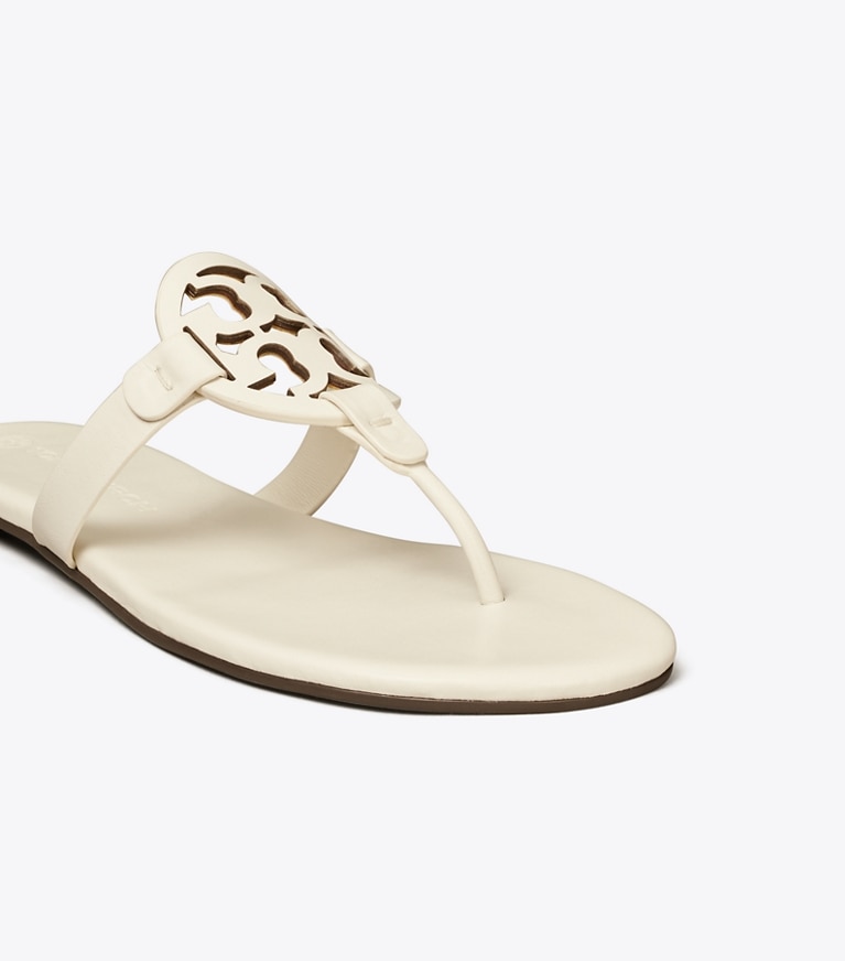 Tory Burch designer sandals Miller Soft Sandal, Narrow in NEW IVORY angle