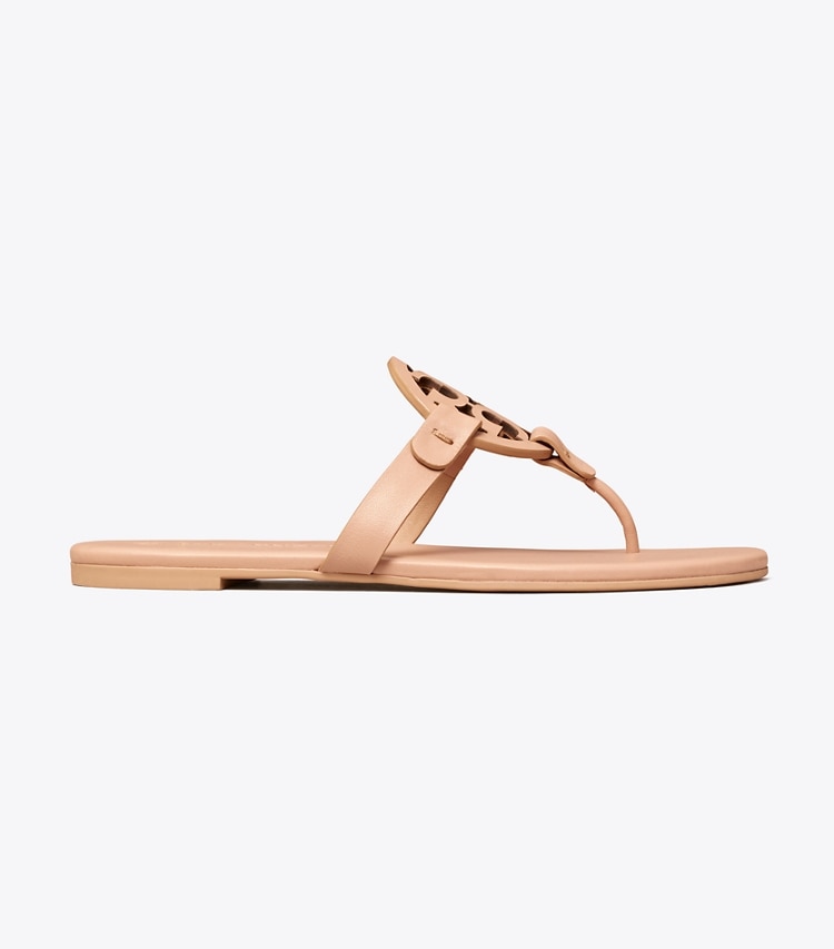 Tory Burch designer sandals Miller Soft Sandal, Narrow in LIGHT SAND side