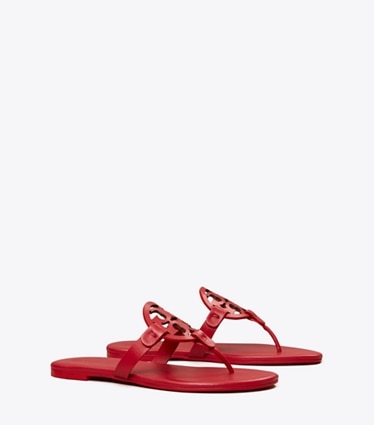 Red patent leather deals tory burch sandals