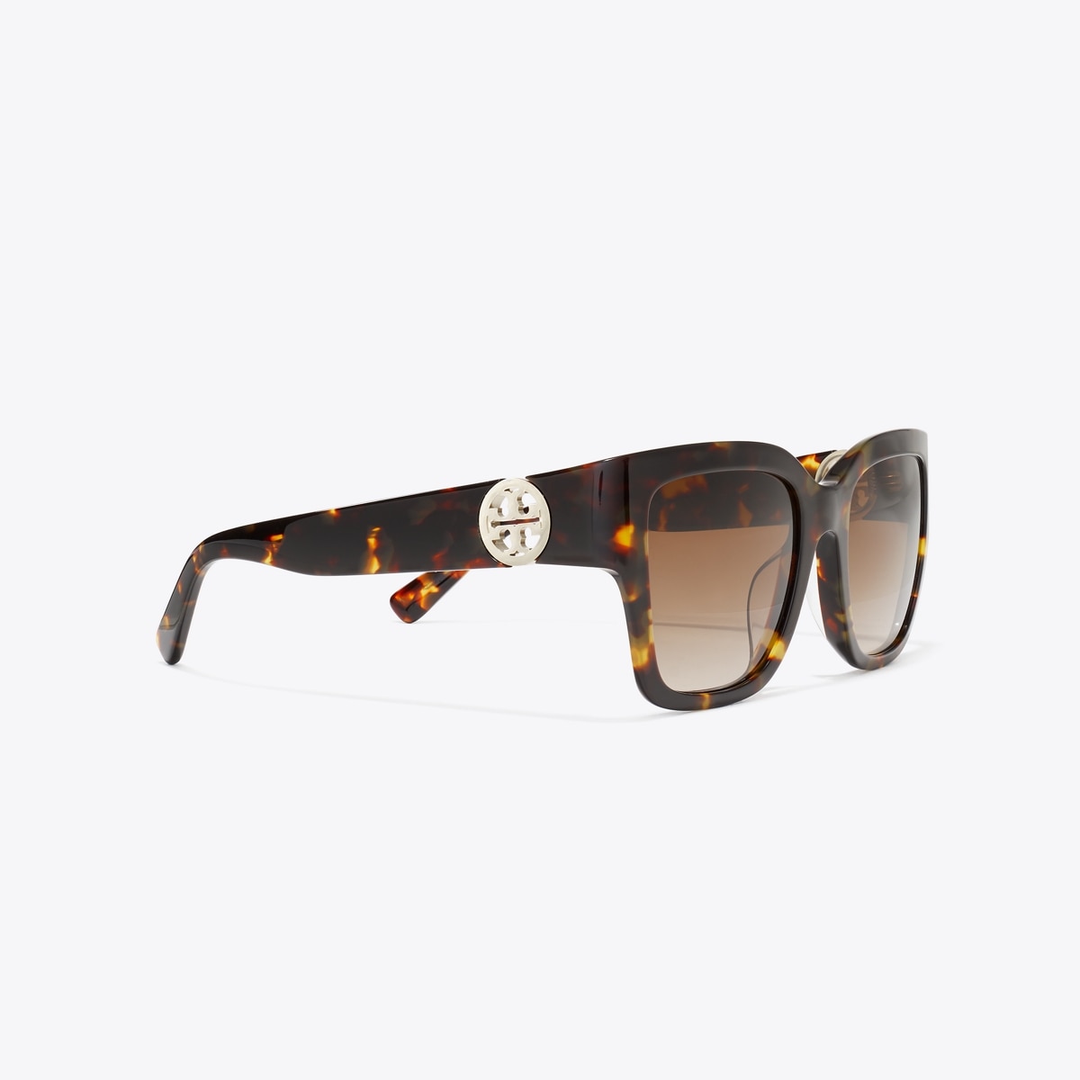 Tory Burch Large Square Frame Sunglasses- Brown Miller Square Sunglasses: Women main image 3