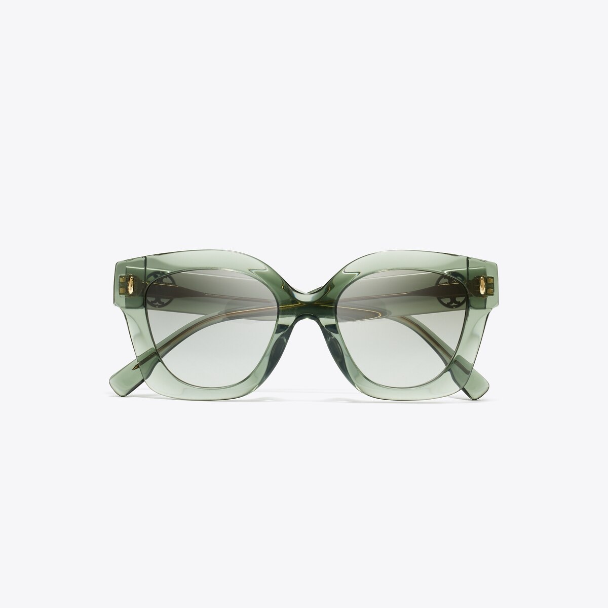 Miller Square Sunglasses in green, size OS