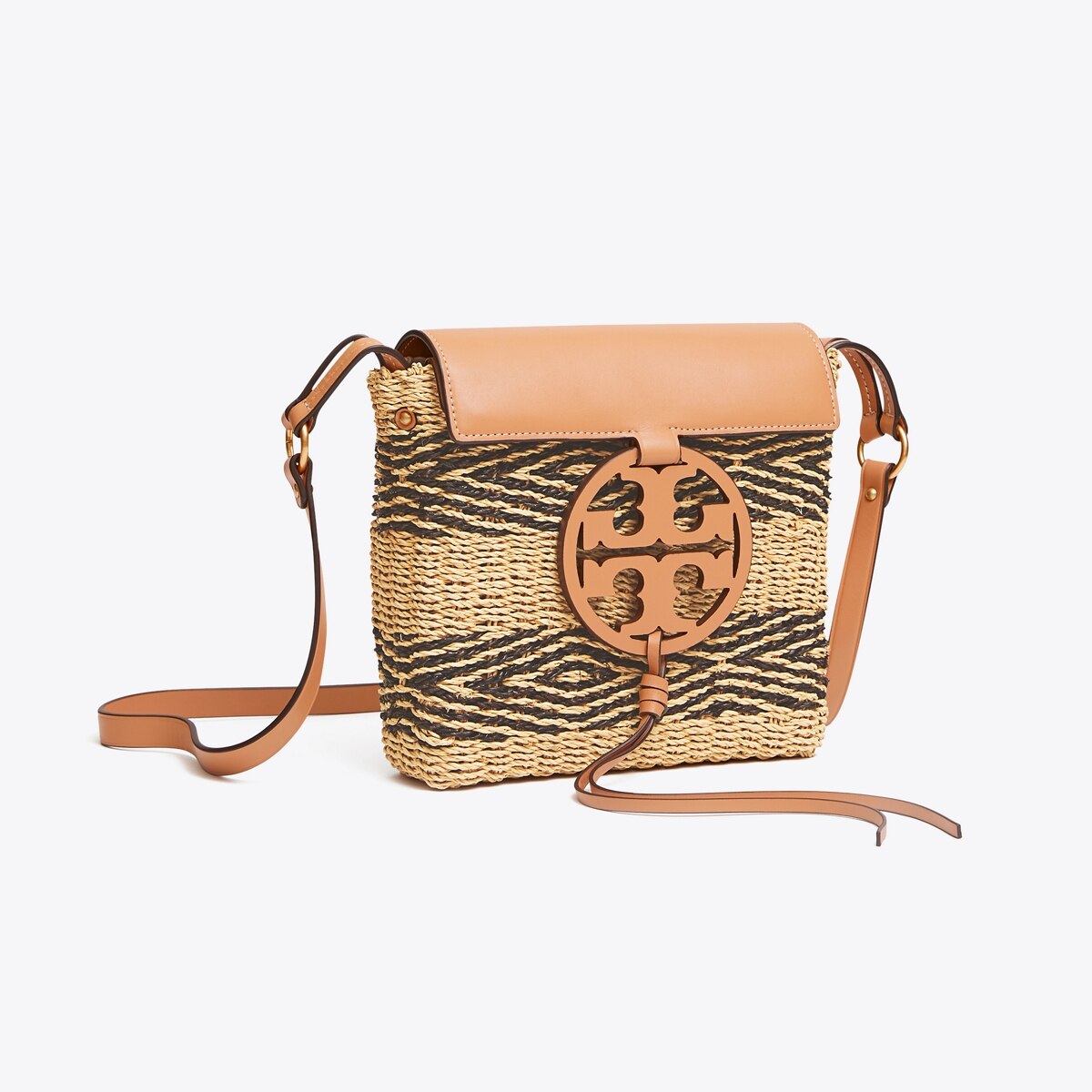 tory burch miller straw phone crossbody