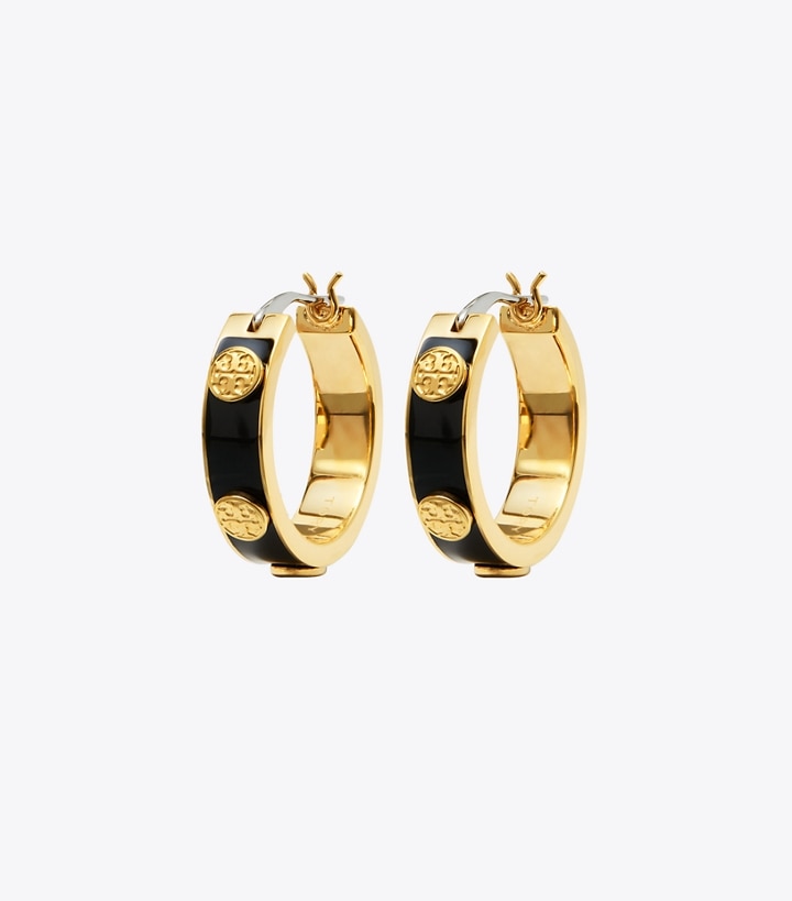 Tory Burch Miller Hoop Earrings - Gold