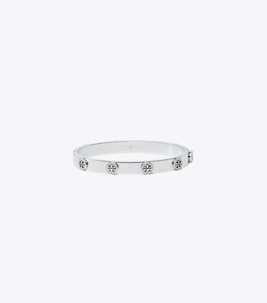  Tory Burch Women's Miller Stud 5mm Hinge Bracelet, Tory  Silver/Tory Gold, One Size: Clothing, Shoes & Jewelry