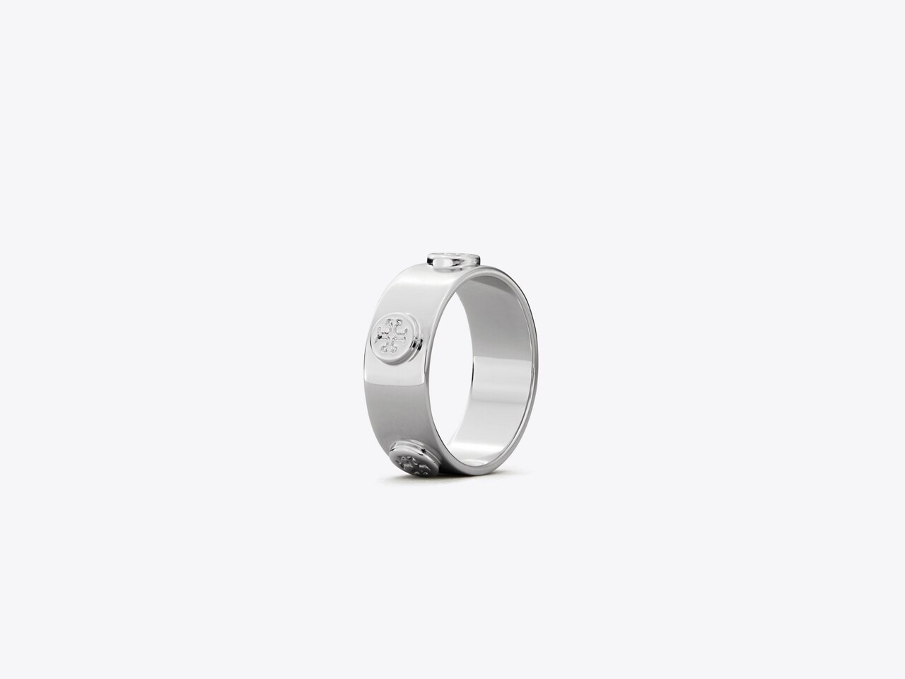 Tory Burch Logo-Embossed Ring Women'S Silver for Women