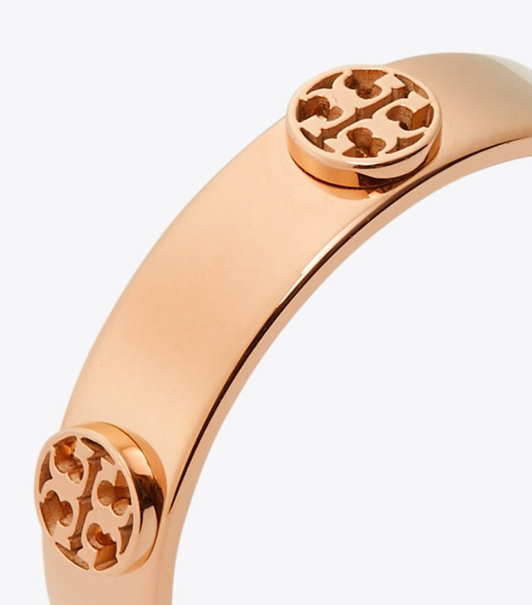 Tory Burch designer rings Miller Stud Ring in Rose Gold angle