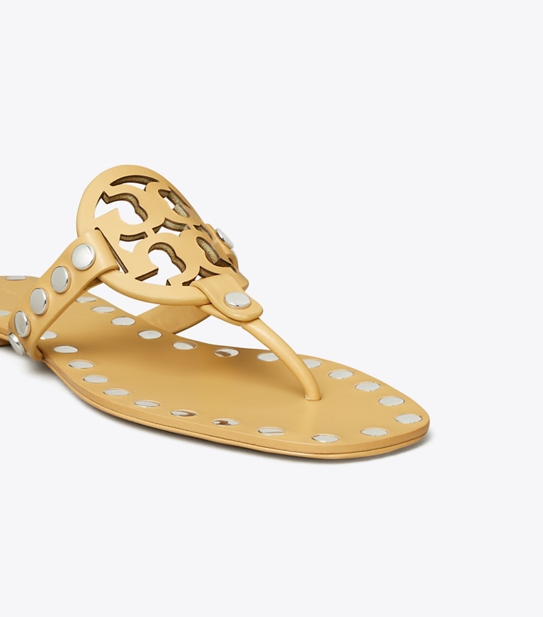 Tory Burch designer sandals Miller Studded Sandal in CANTUCCI / SILVER angle