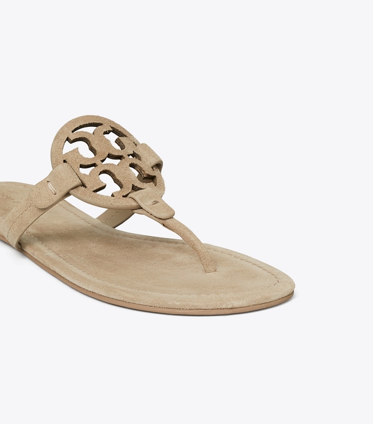 Tory Burch designer sandals Miller Suede Sandal in AVOLA angle