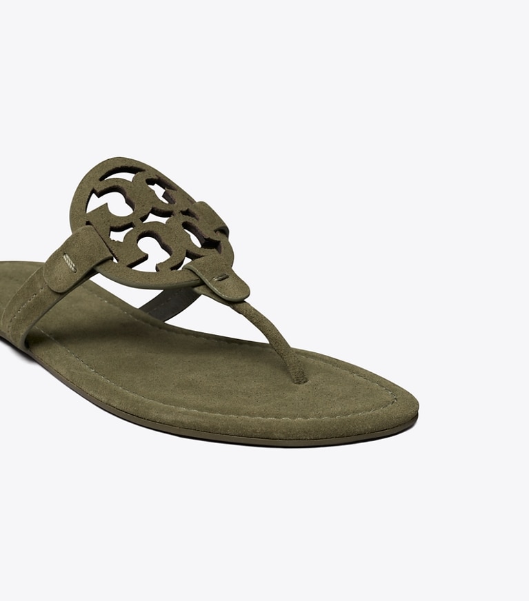 Tory Burch designer sandals Miller Suede Sandal in LECCIO detail