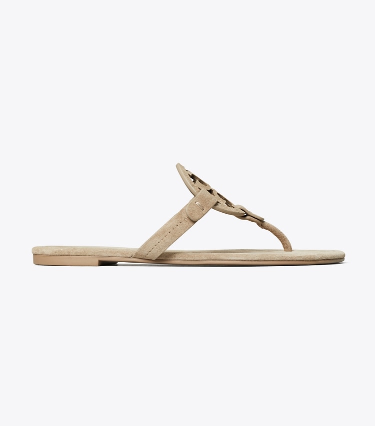 Tory Burch designer sandals Miller Suede Sandal in AVOLA side