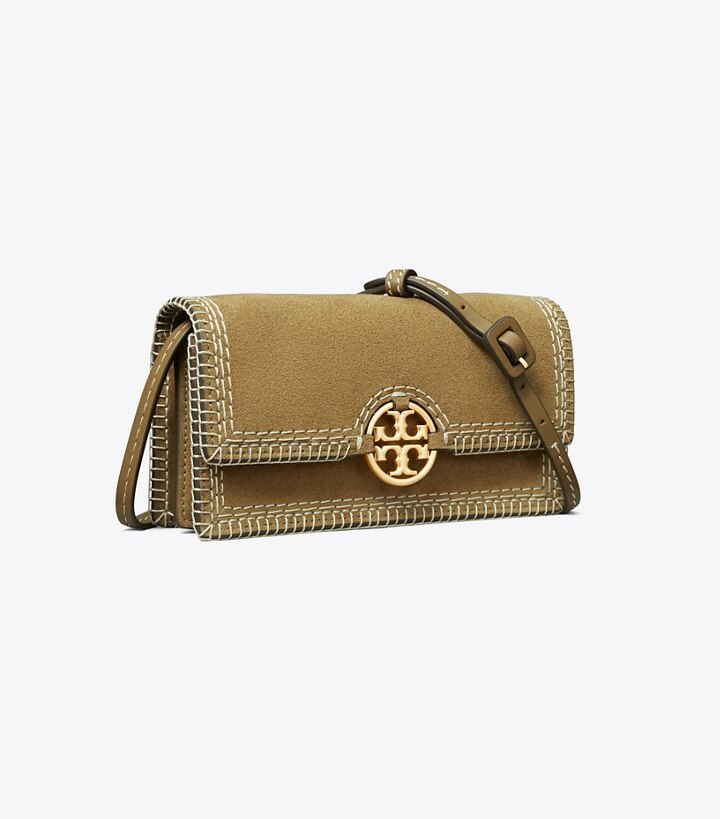 Miller Suede Stitched Wallet Crossbody: Women's Designer Mini Bags | Tory  Burch