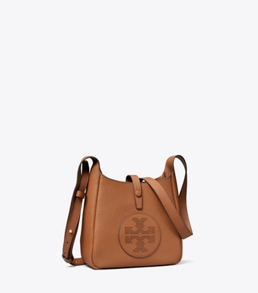 Tory Burch designer crossbody bags Miller Swing Crossbody Bag in Aged Tan angle