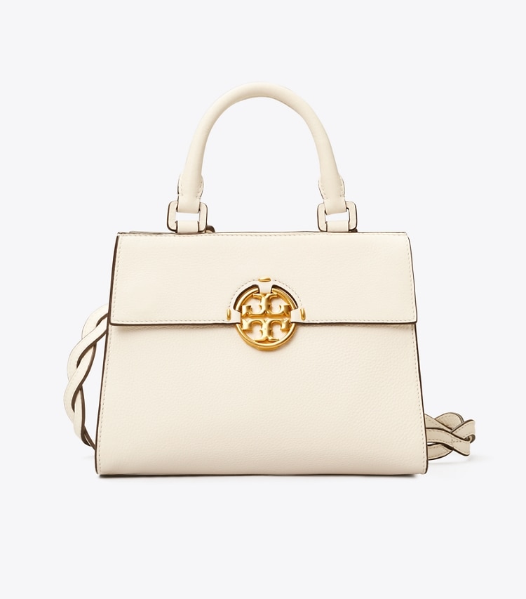 Tory Burch designer satchels Miller Top-Handle Satchel in NEW IVORY front