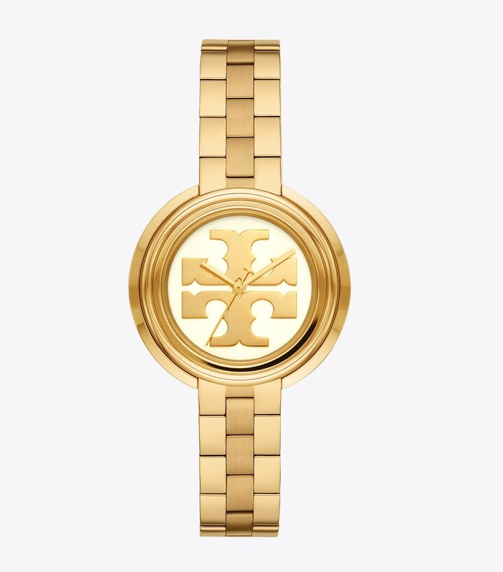 Miller Watch, Gold-Tone/Ivory, 36 MM: Women's Designer Strap Watches | Tory  Burch