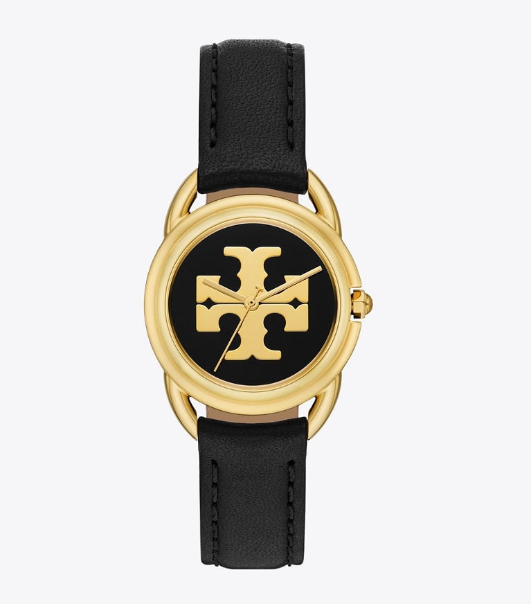 Tory burch outlet leather strap watch