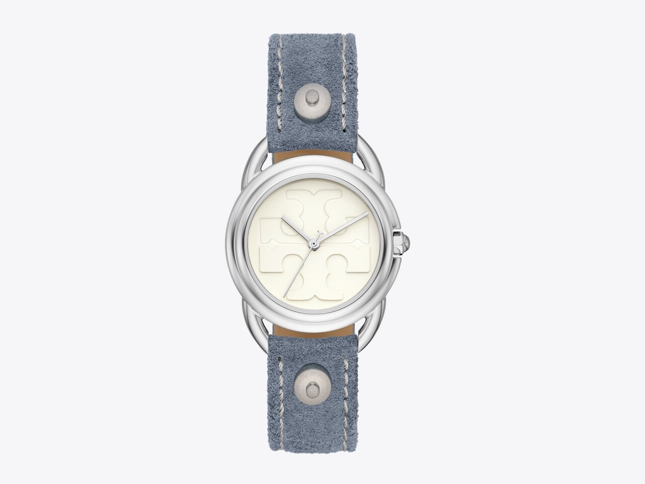 Miller Watch, Light Blue Suede/Silver-Tone Stainless Steel