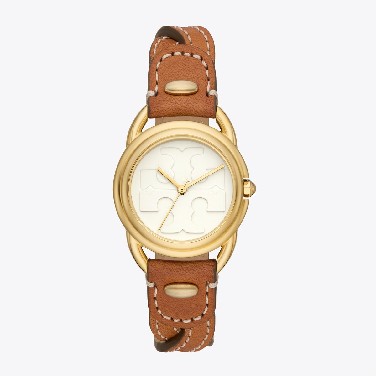 Miller Watch, Luggage Leather/Gold-Tone Stainless Steel: Women's Watches | Strap  Watches | Tory Burch EU
