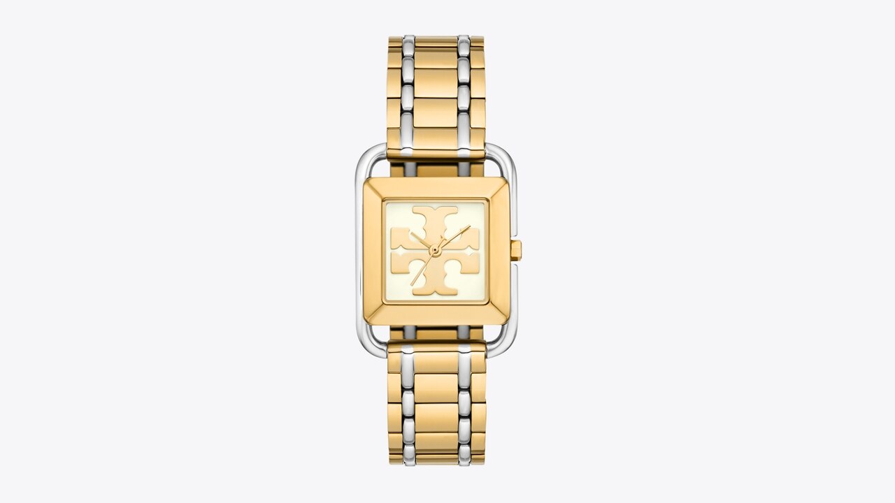TORY BURCH THE MILLER SQUARE, Gold Women's Wrist Watch