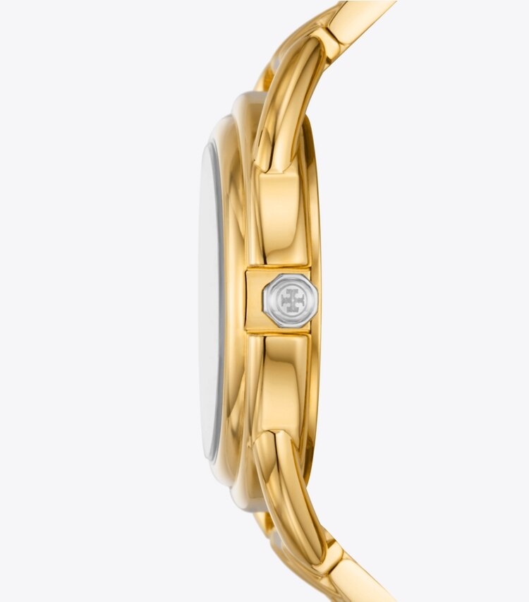 Tory Burch designer strap watches Miller Watch in GOLD/SILVER side