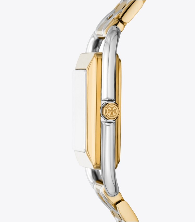 Tory Burch designer strap watches Miller Watch in IVORY/TWO-TONE side